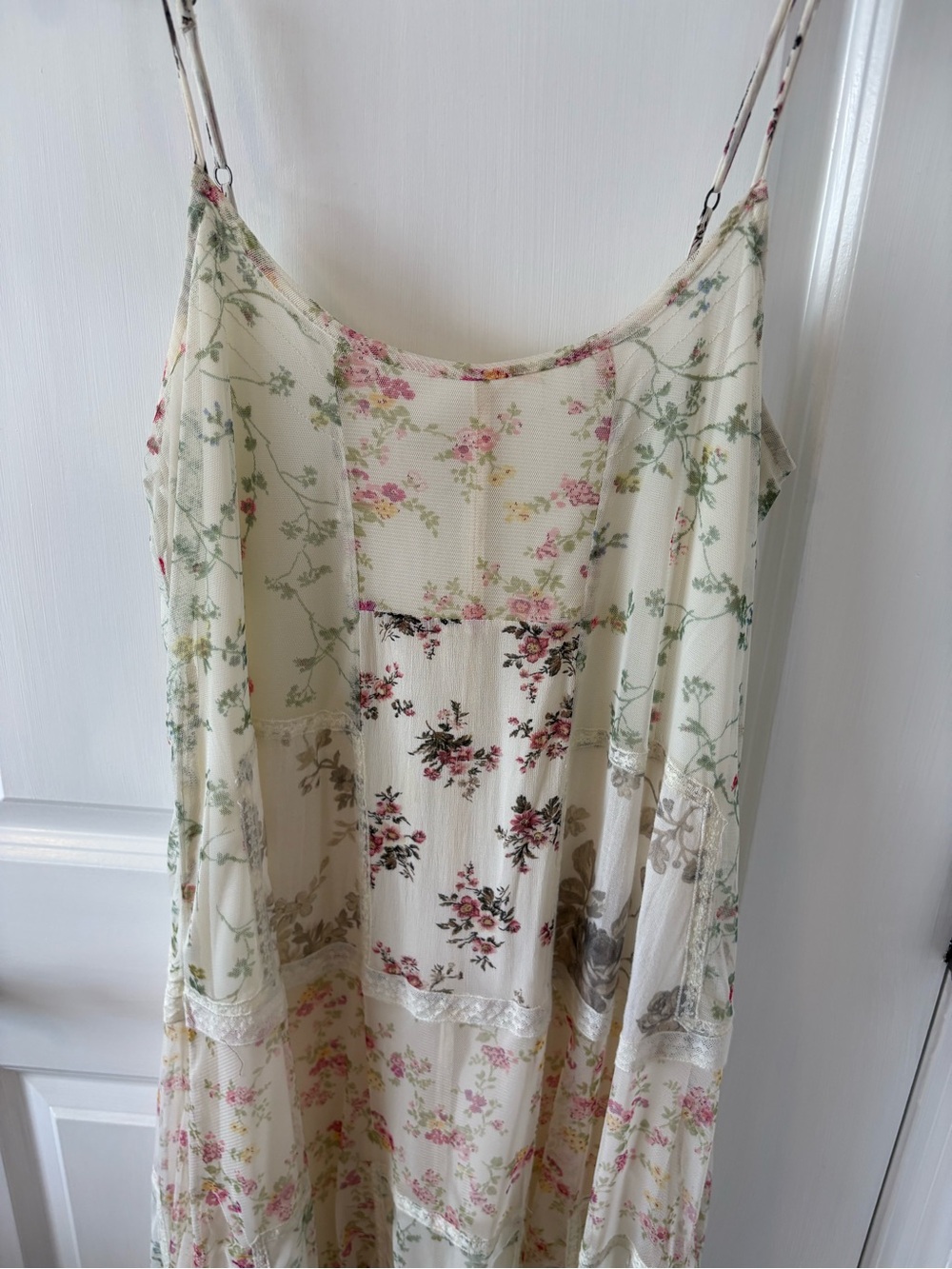 Denim & Supply Ralph Lauren Cream Floral Tiered Maxi Dress - Picture 3 of 11